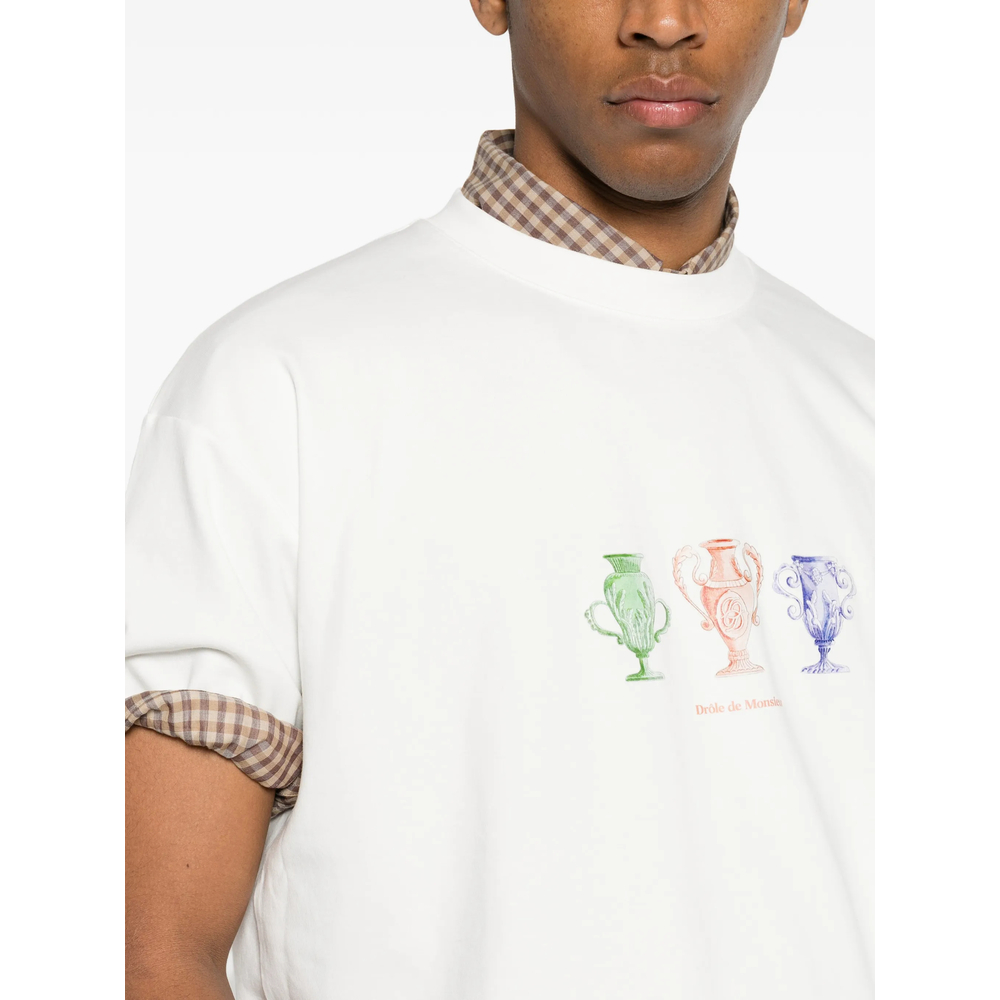Drôle De Monsieur Graphic-Print Cotton T-Shirt