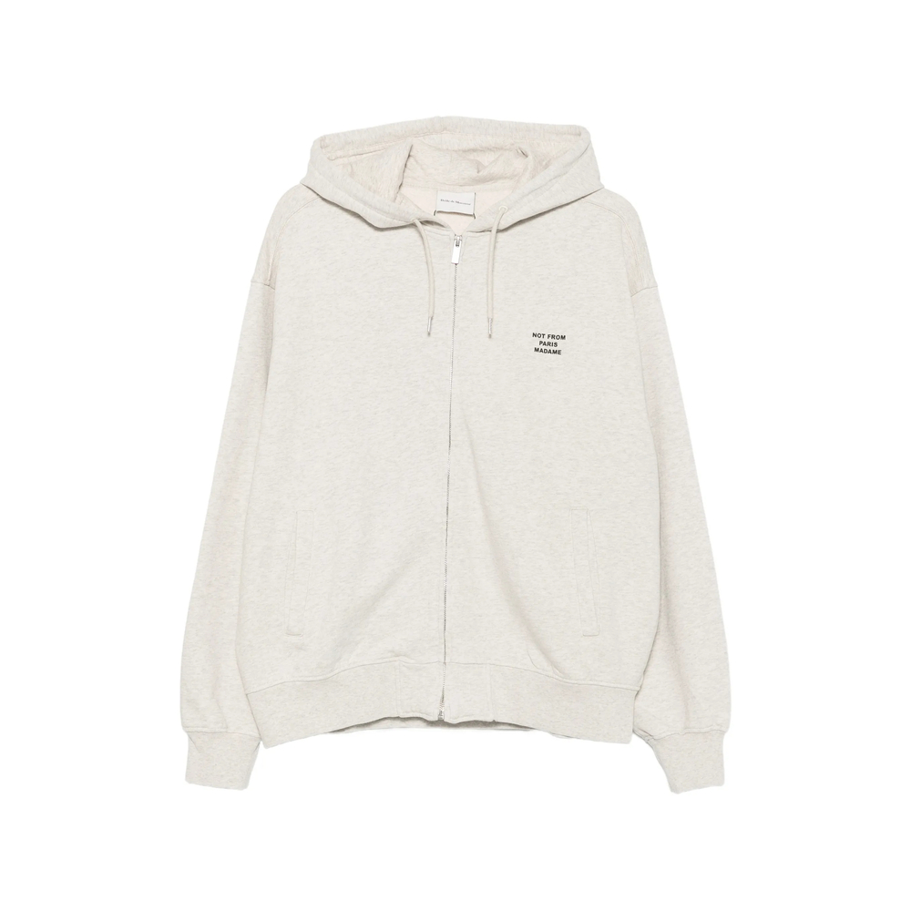 Drôle De Monsieur Logo-print Zip-up Hoodie