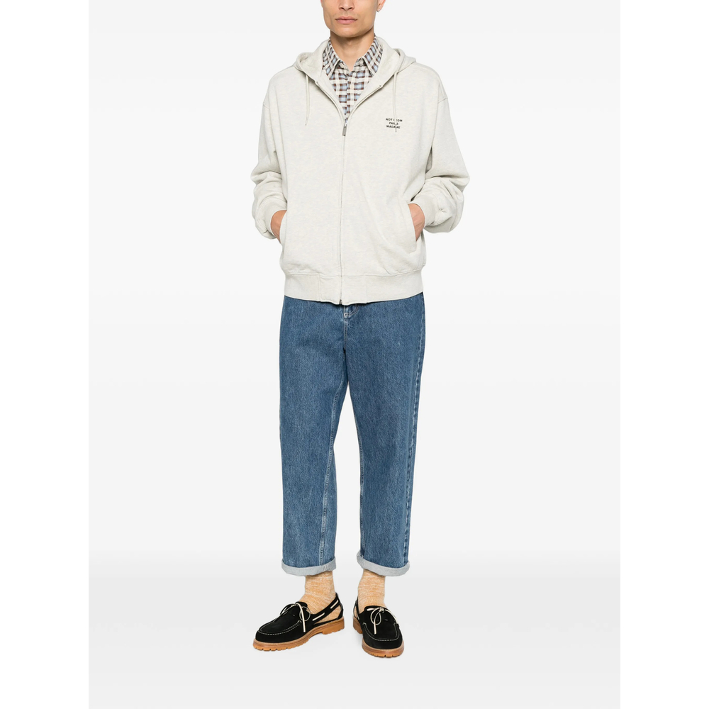 Drôle De Monsieur Logo-Print Zip-Up Hoodie