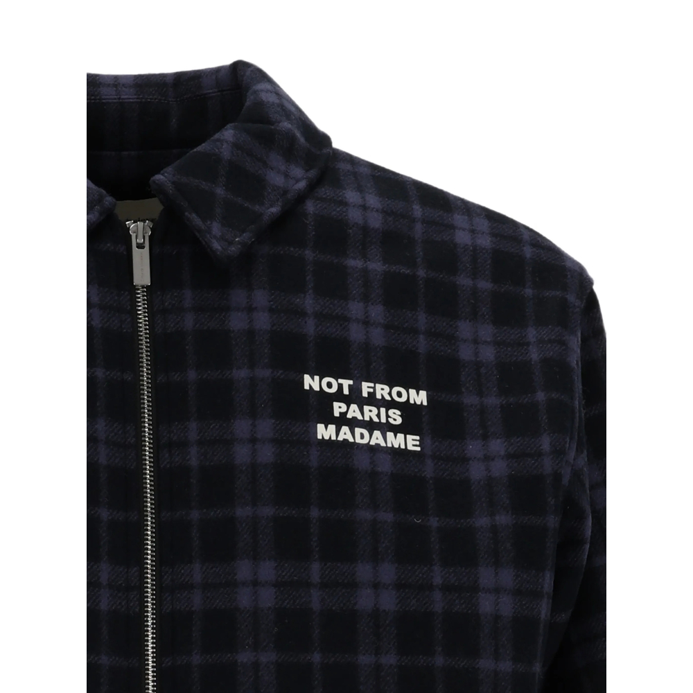 Drôle De Monsieur Check Flannel Jacket