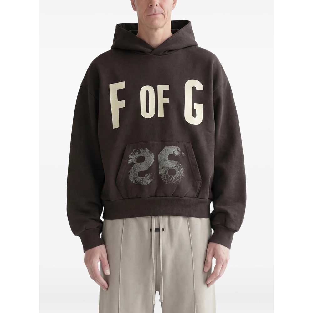 Fear Of God F Of G Classic Logo-print Raglan-sleeve Hoodie