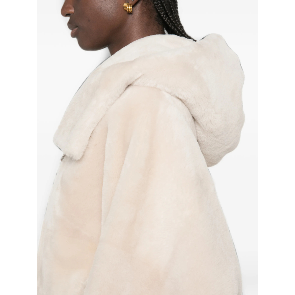 Hooded Shearling Jacket