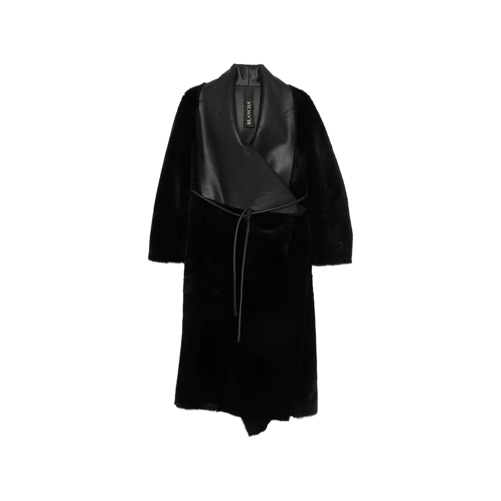Blancha Leather-panelled Shearling Coat