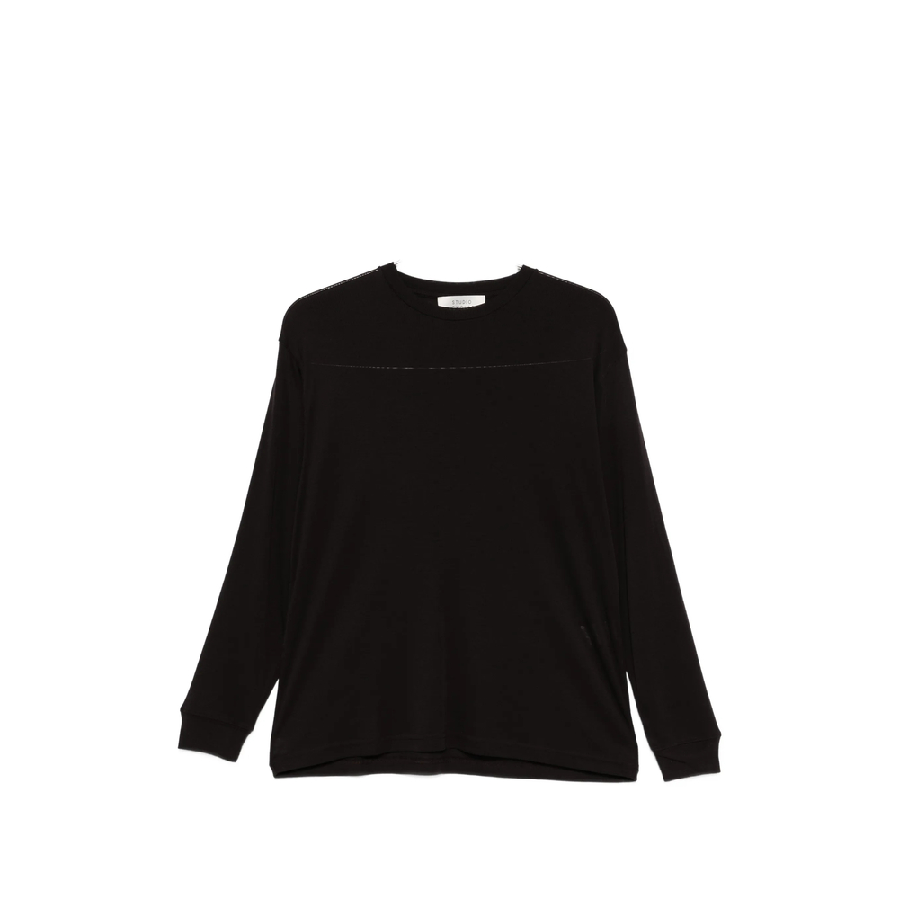 Studio Nicholson Crew-neck Sweater In Black