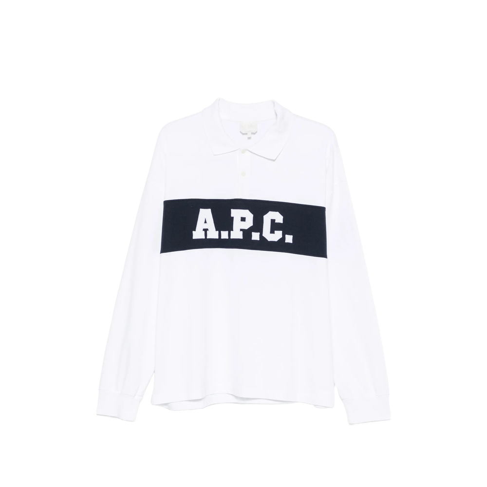 A. p.c. Logo-print Rugby-style Polo Shirt
