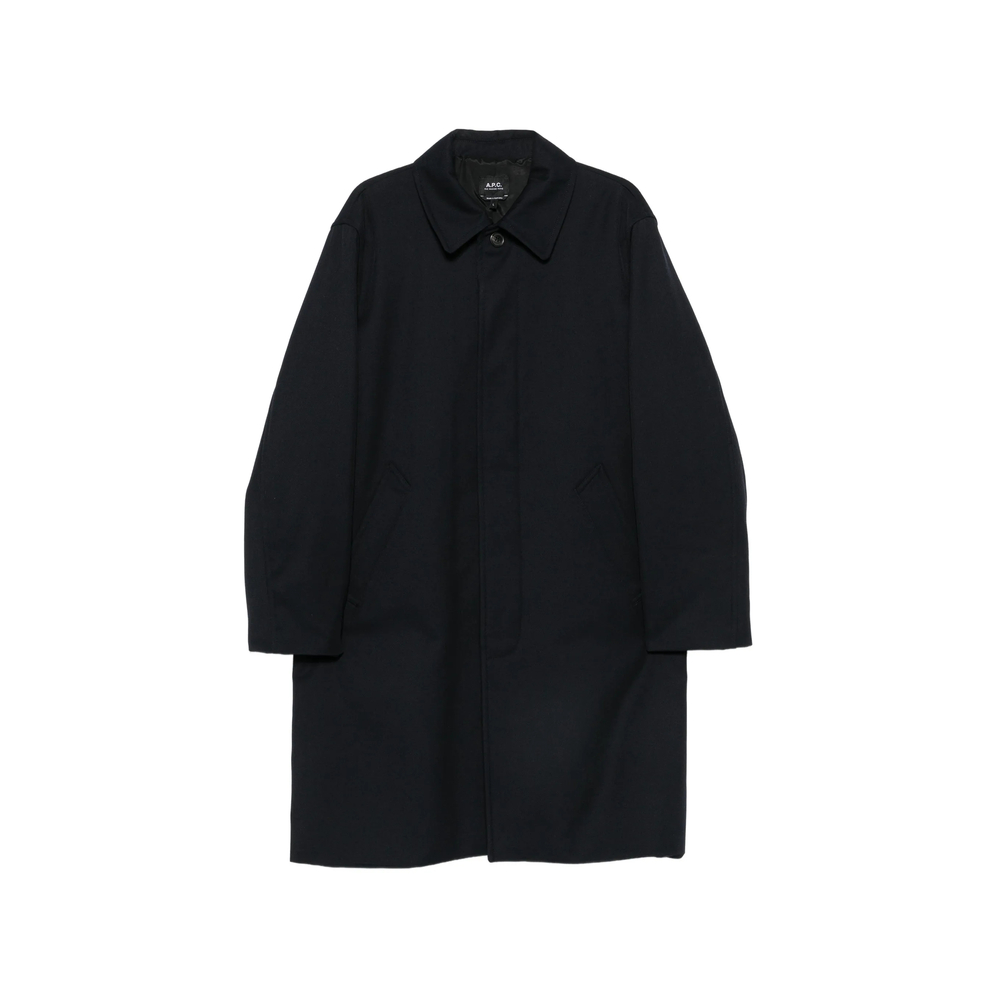 A. p.c. Concealed-button Coat
