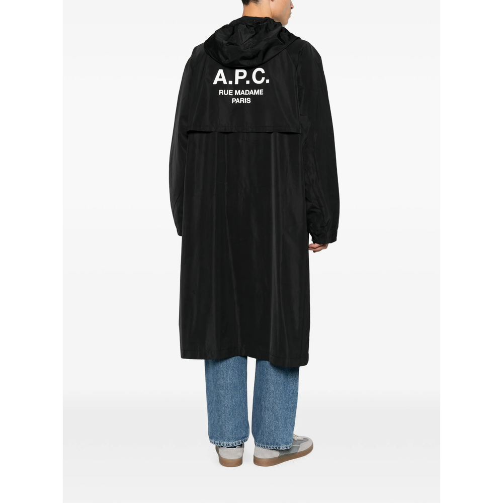 A. P.C. Logo-Print Raincoat