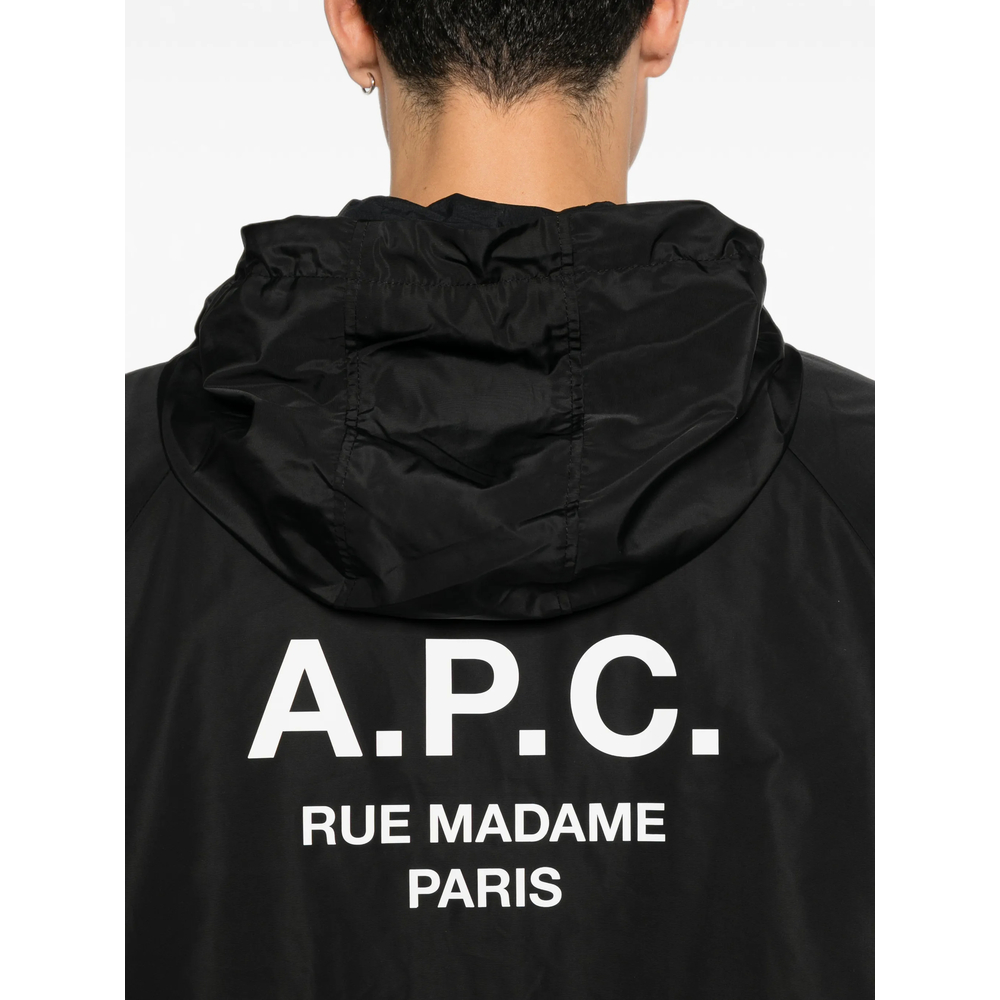 A. P.C. Logo-Print Raincoat