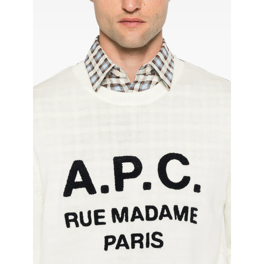 A. P.C. Maurice Logo-Embroidered Sweater