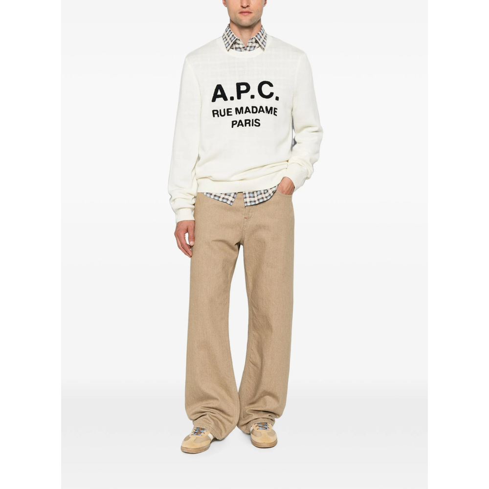 A. P.C. Maurice Logo-Embroidered Sweater