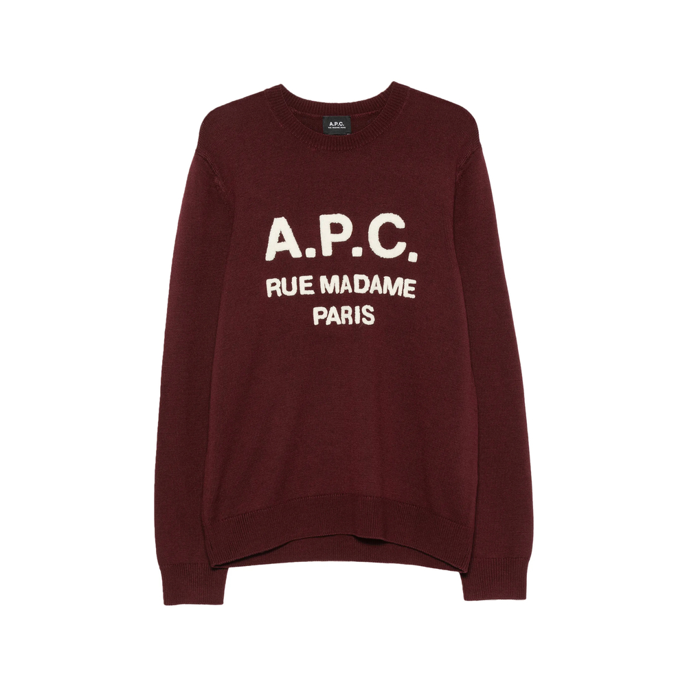 A. P.C. Rue Madame Paris Logo-Detail Wool Jumper