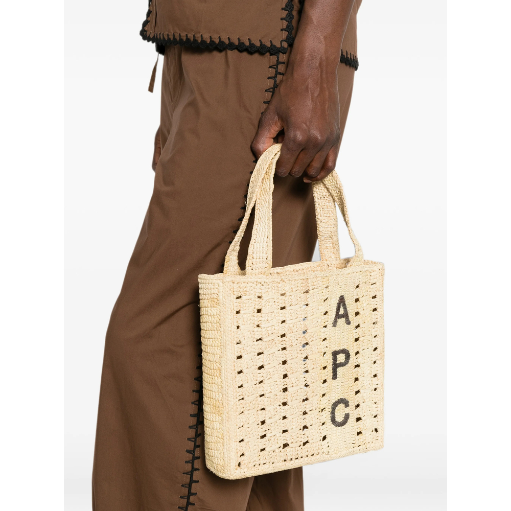 A. P.C. June Logo-Embroidered Woven Tote Bag