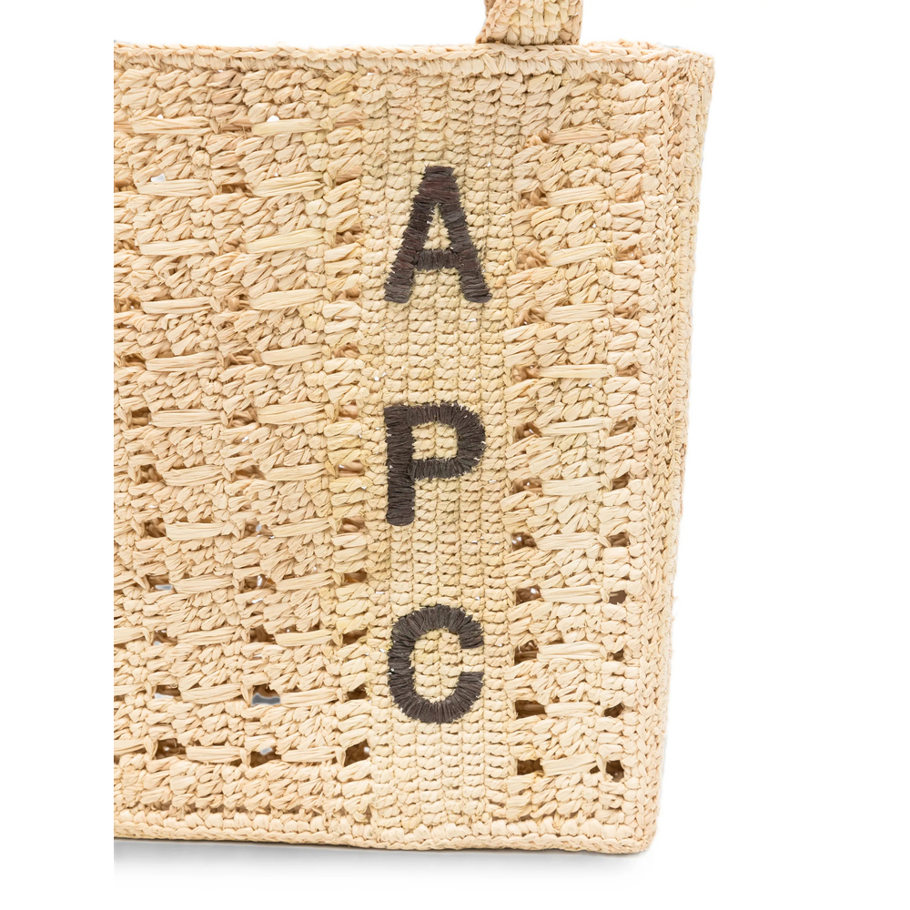 A. P.C. June Logo-Embroidered Woven Tote Bag