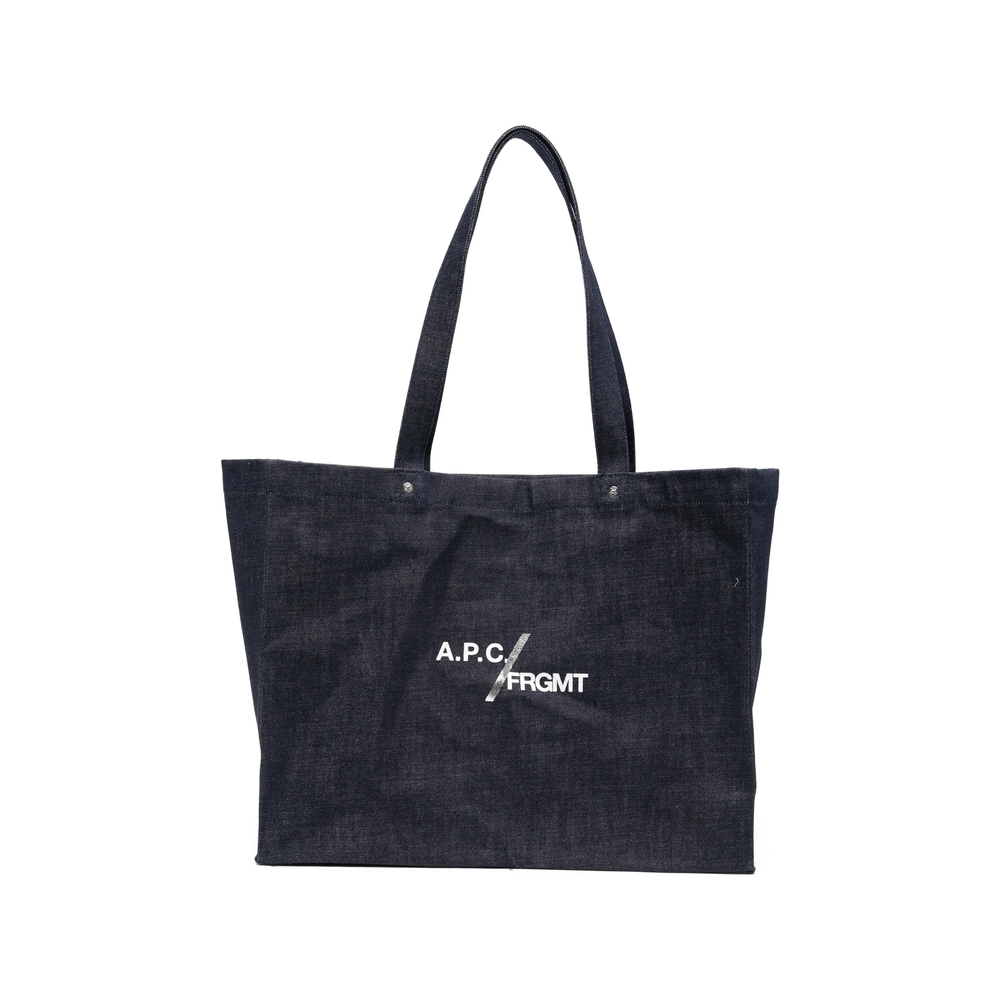 A. p.c. X Frgmt Logo-print Denim Shoulder Bag