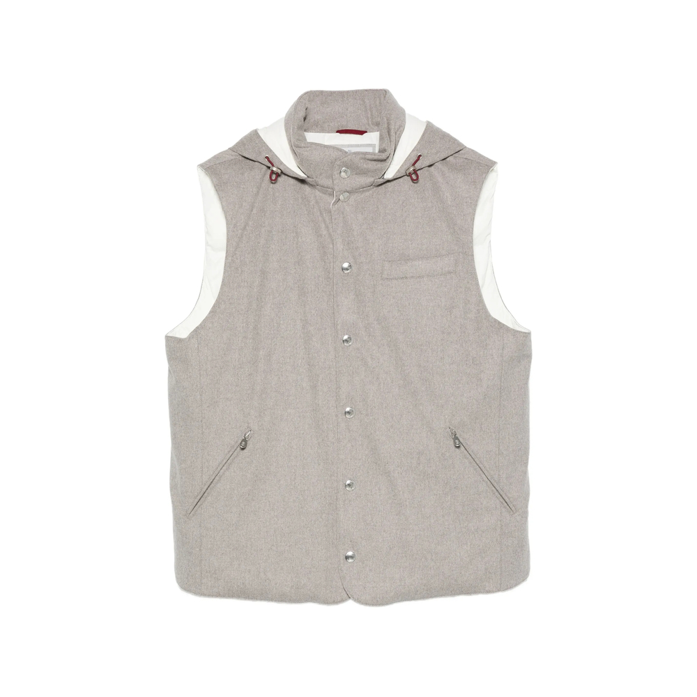 Brunello Cucinelli Hooded Press-stud Gilet