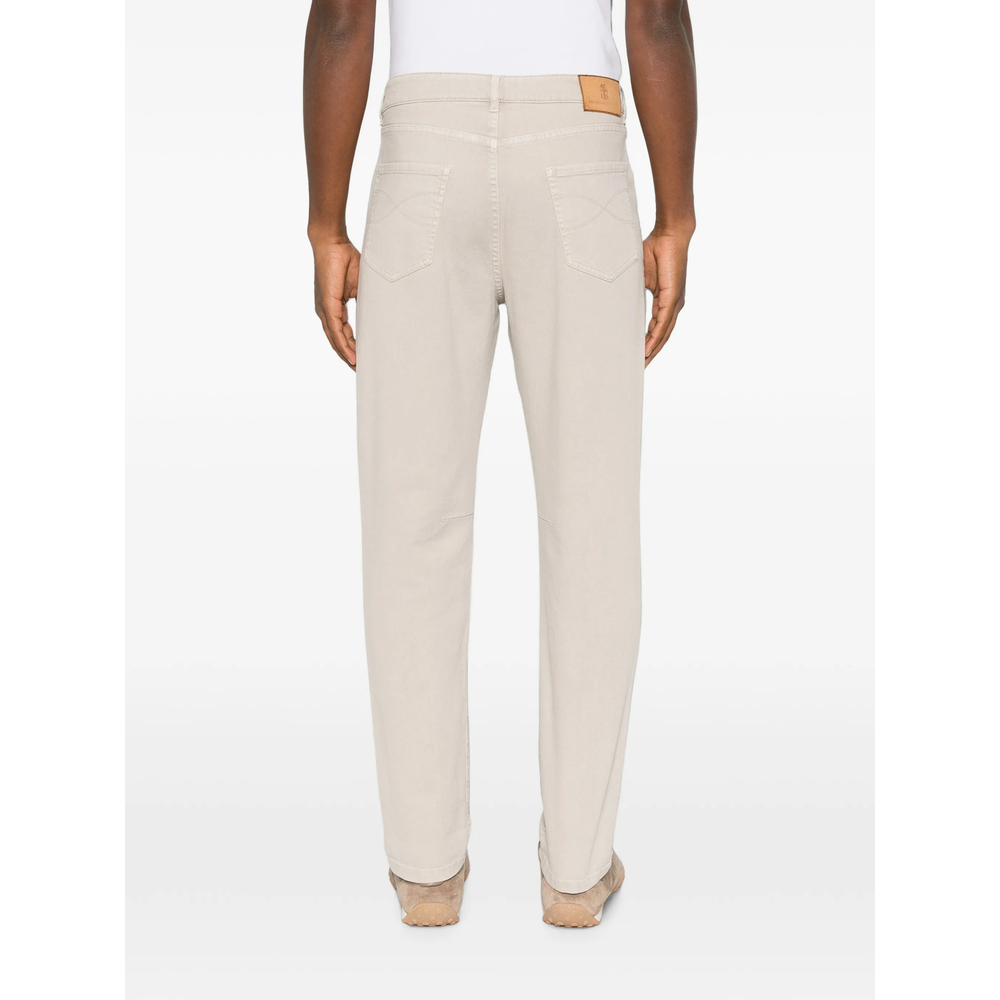 Garment-Dyed Comfort Five-Pocket Jeans