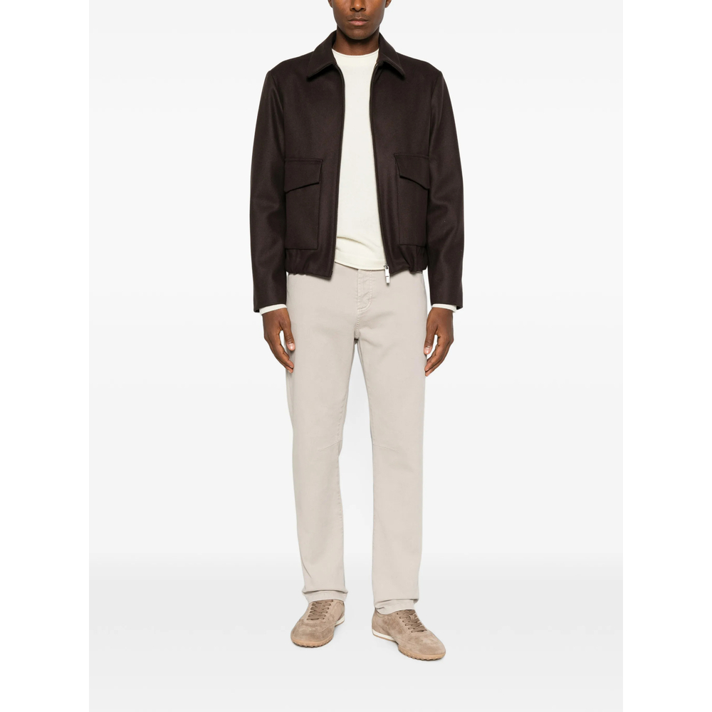 Garment-Dyed Comfort Five-Pocket Jeans