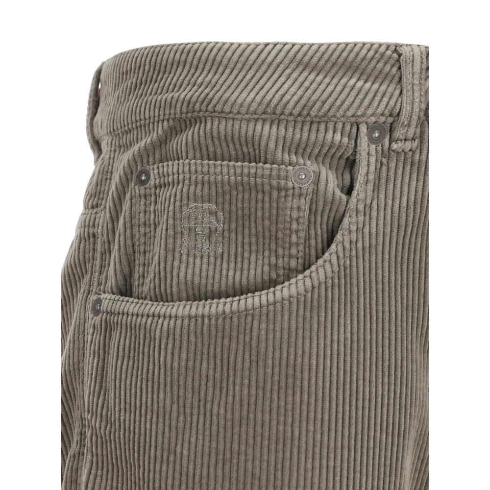 Straight-Leg Trousers Corduroy