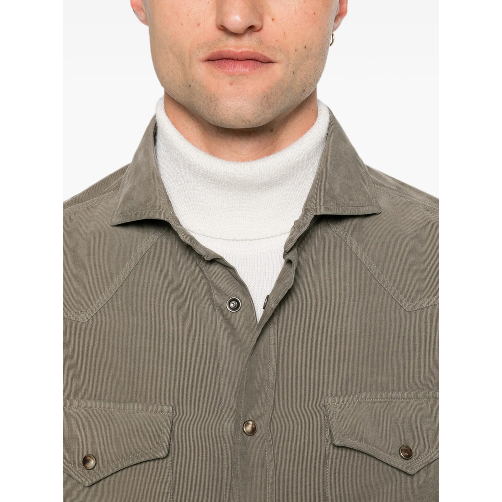Garment-Dyed Western Shirt