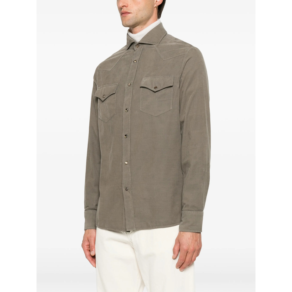 Garment-Dyed Western Shirt