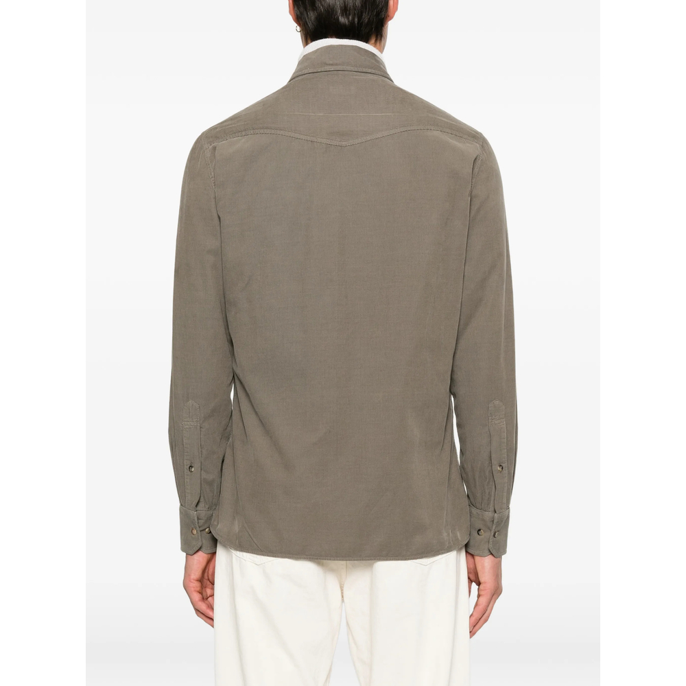 Garment-Dyed Western Shirt