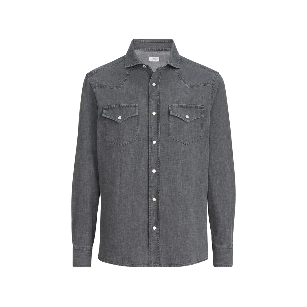 Brunello Cucinelli Lightweight Denim Shirt