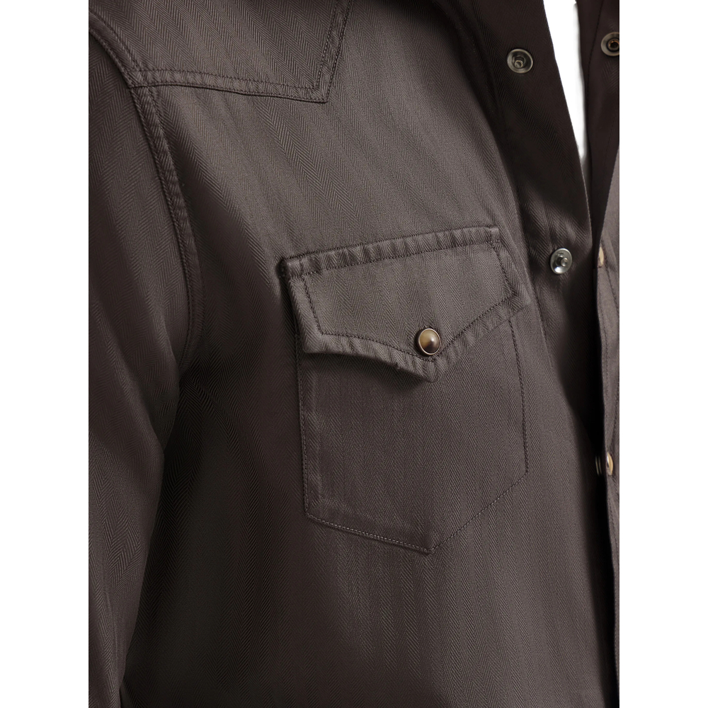 Garment-Dyed Western Shirt