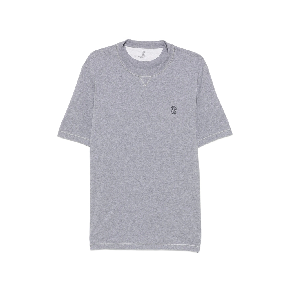 Brunello Cucinelli Logo-embroidered T-shirt