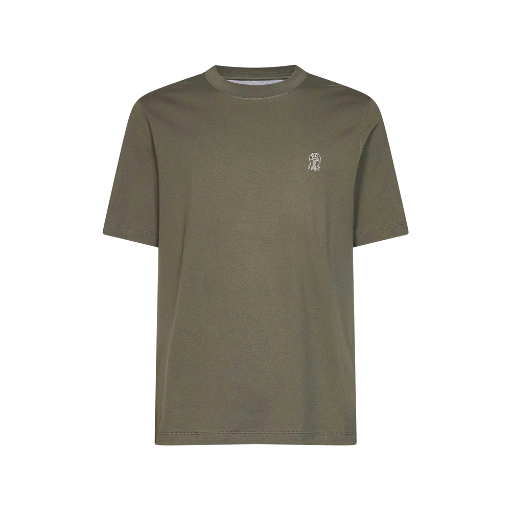 Brunello Cucinelli Cotton Jersey Crew-neck T-shirt With Logo