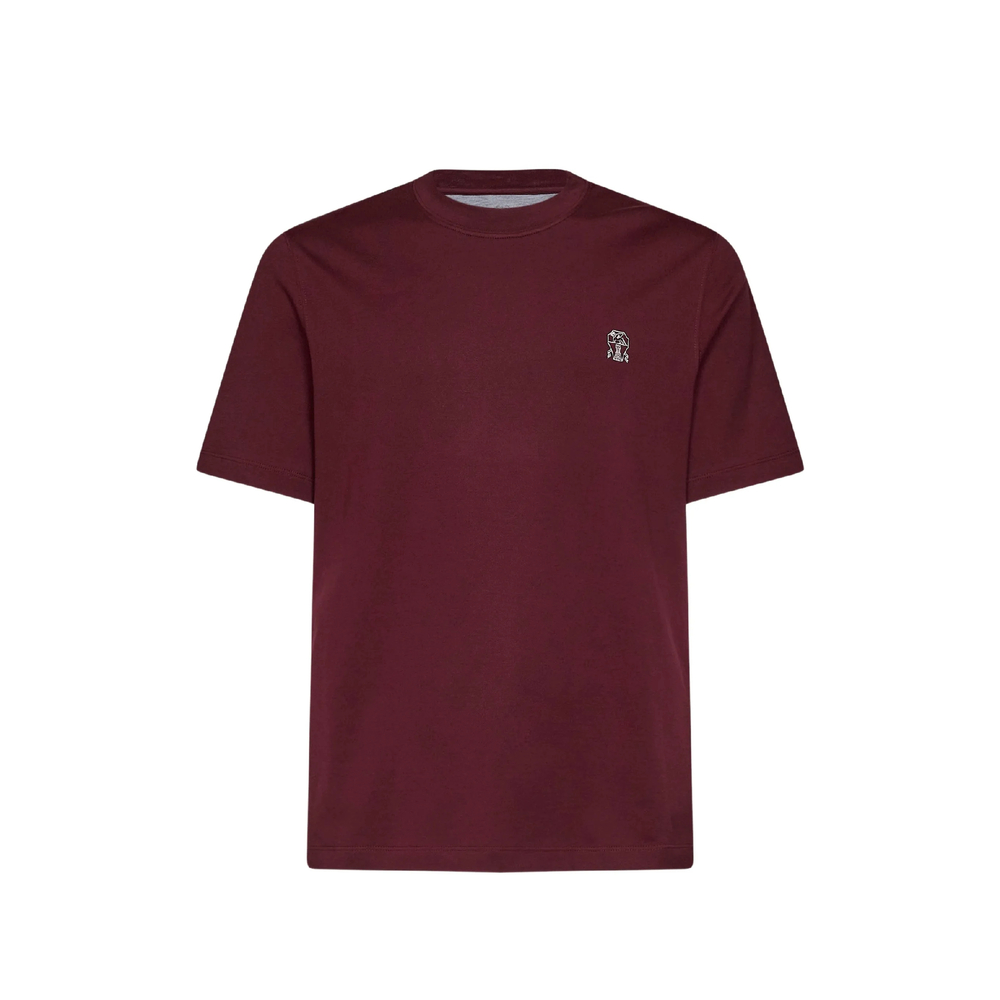 Brunello Cucinelli Cotton Jersey Crew Neck T-shirt With Logo