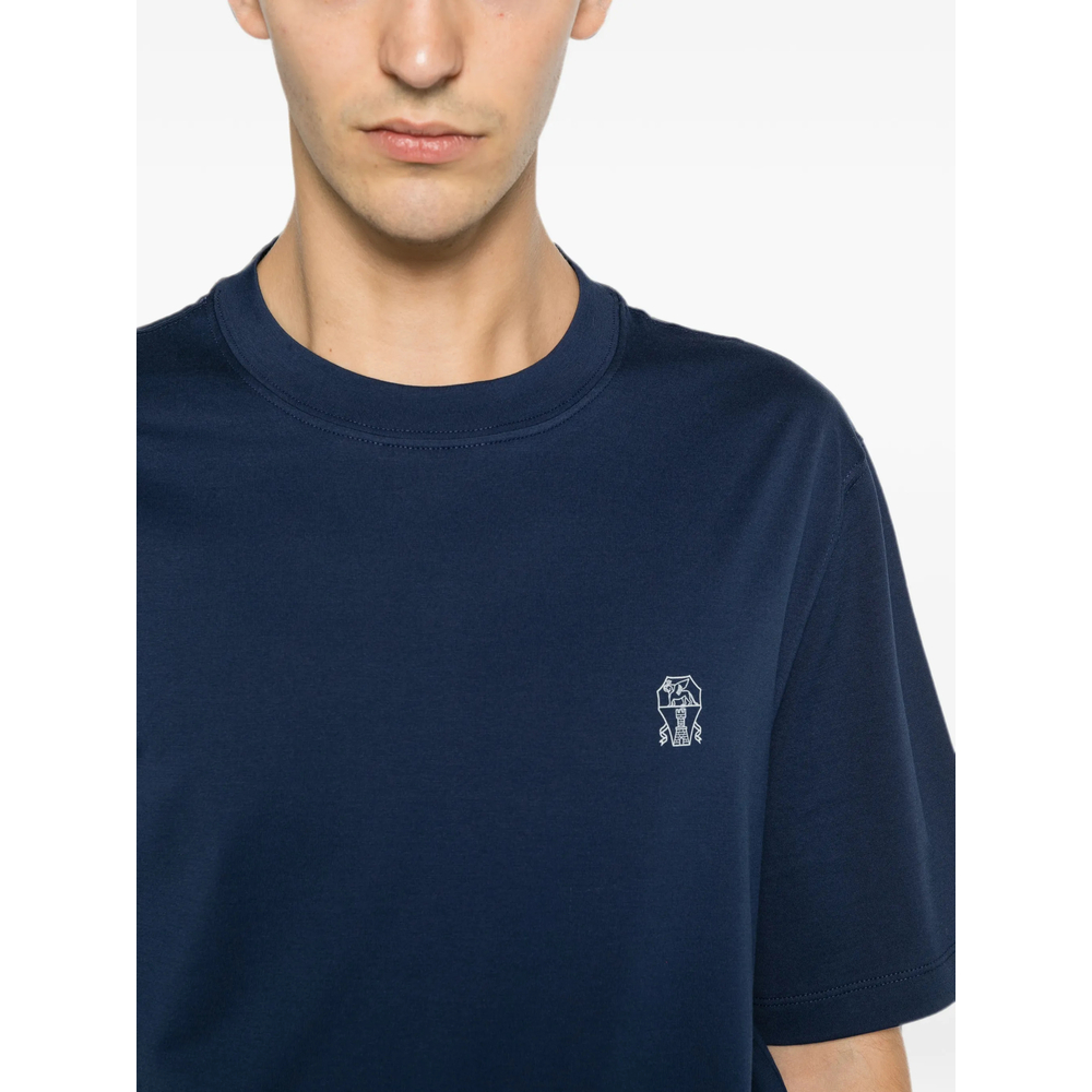 Cotton Jersey Crew Neck T-Shirt