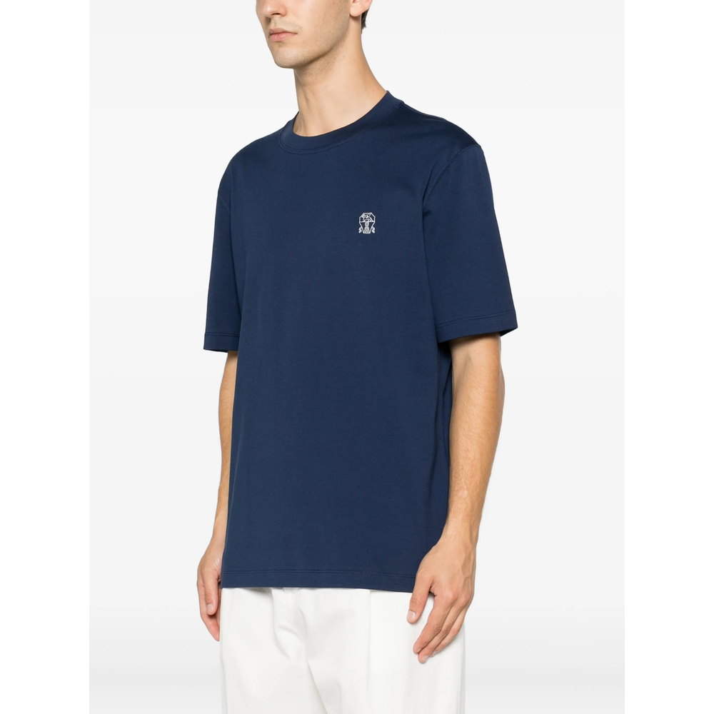 Cotton Jersey Crew Neck T-Shirt