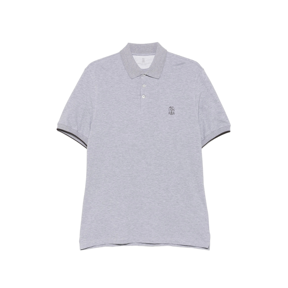 Brunello Cucinelli Cotton Piqué Polo Shirt With Logo