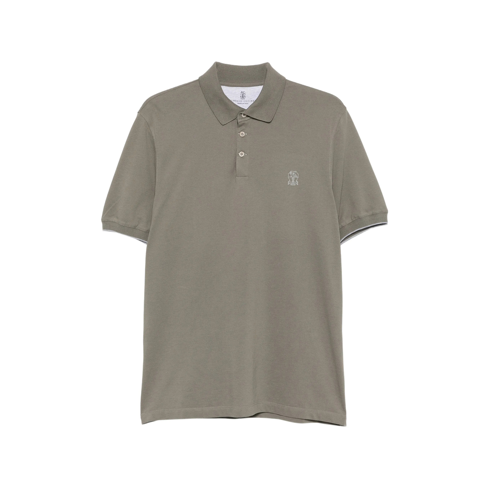 Brunello Cucinelli Cotton Piqué Polo Shirt With Logo