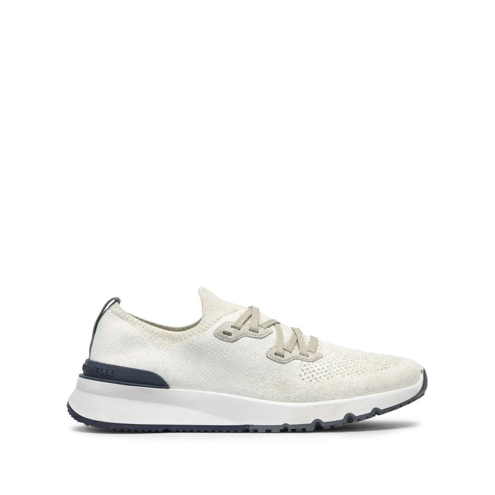 Brunello Cucinelli Knitted Lace-up Sneakers