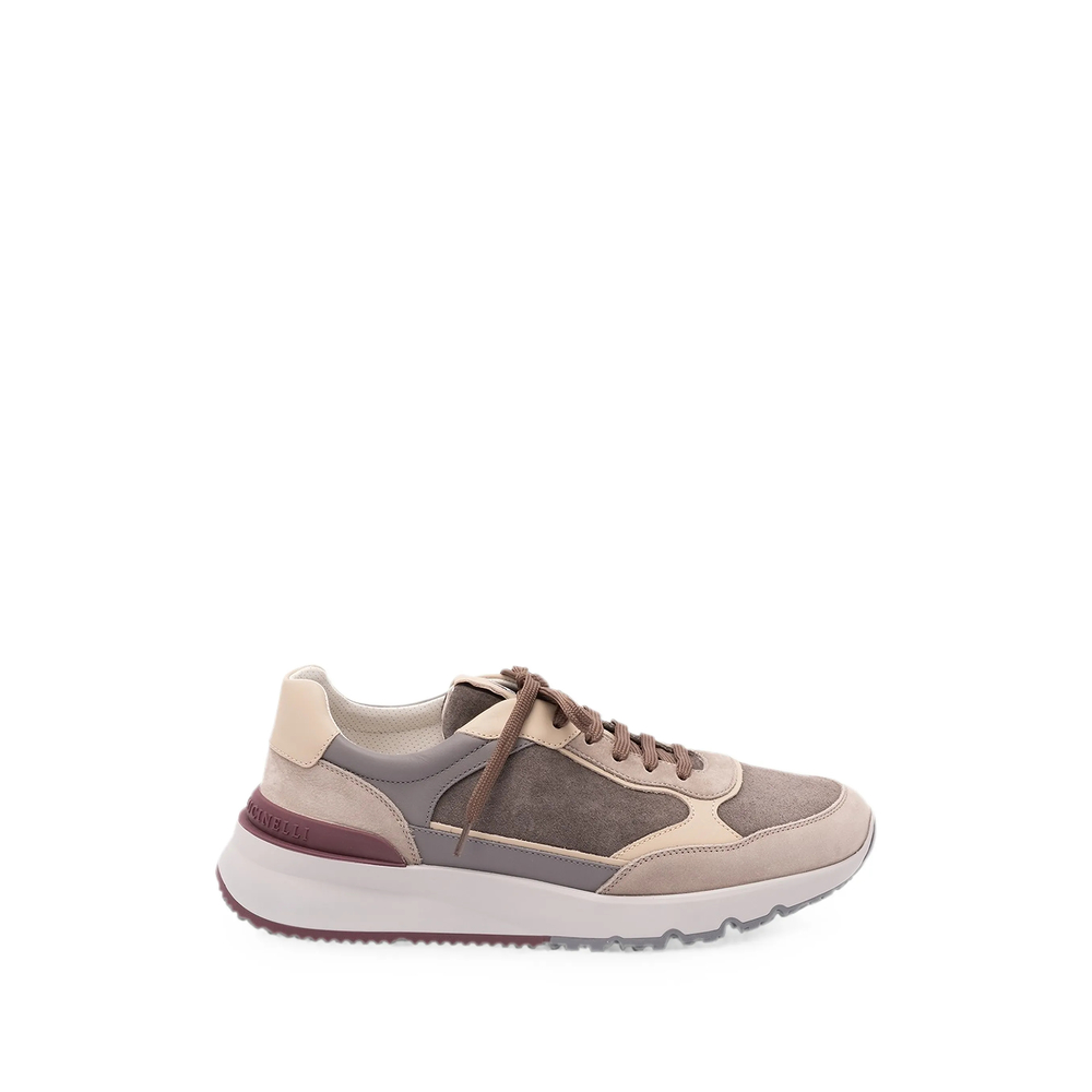 Brunello Cucinelli Panelled Leather Sneakers