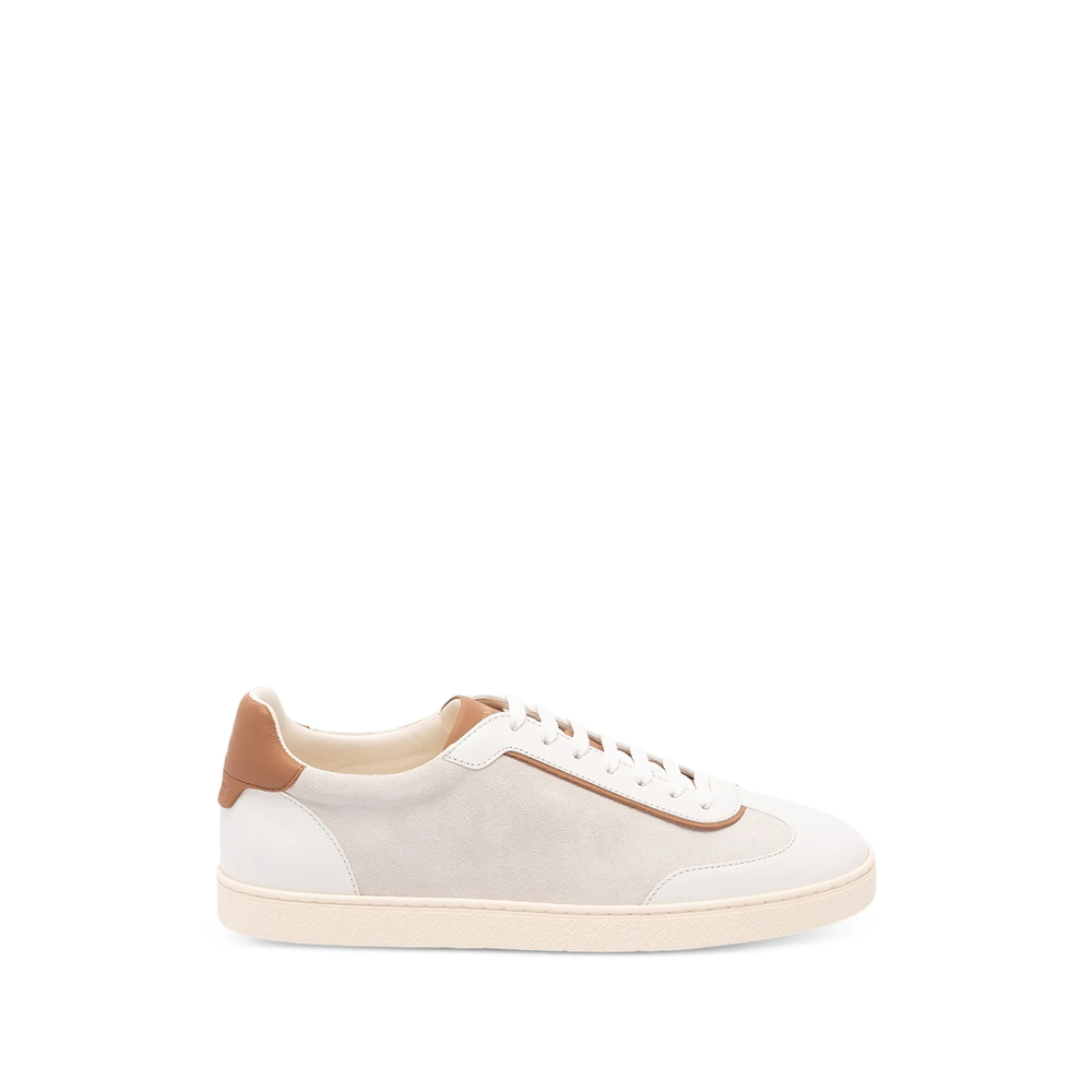 Brunello Cucinelli Leather Panelled Low-top Sneakers