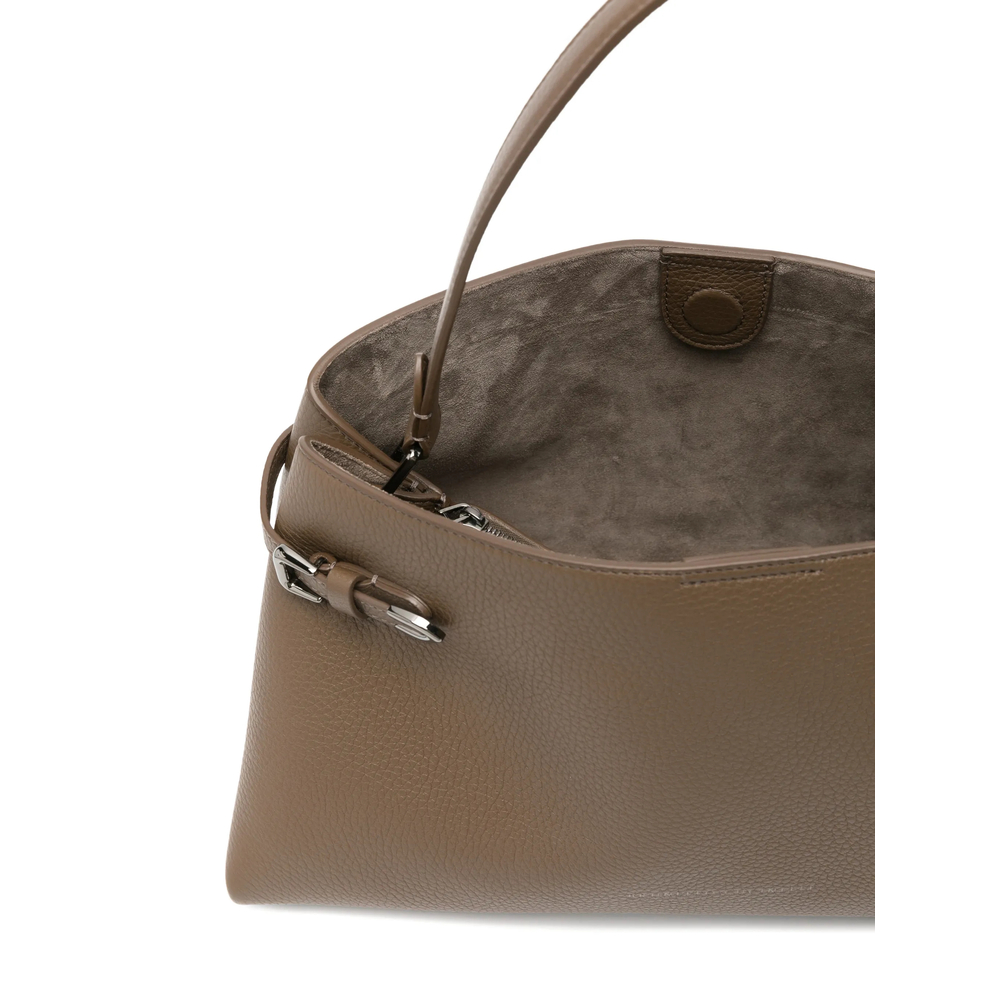 Pebble-Leather Tote Bag