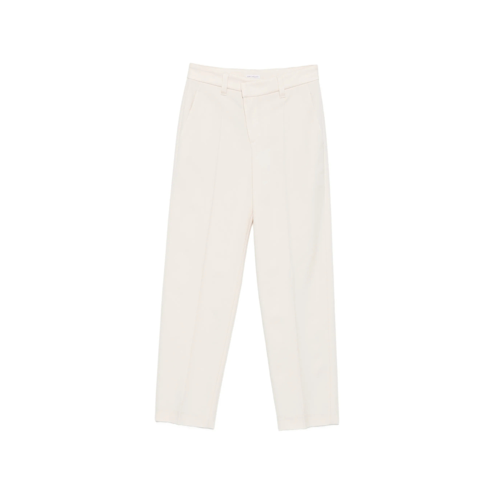Brunello Cucinelli Straight-leg Trousers In Neutral
