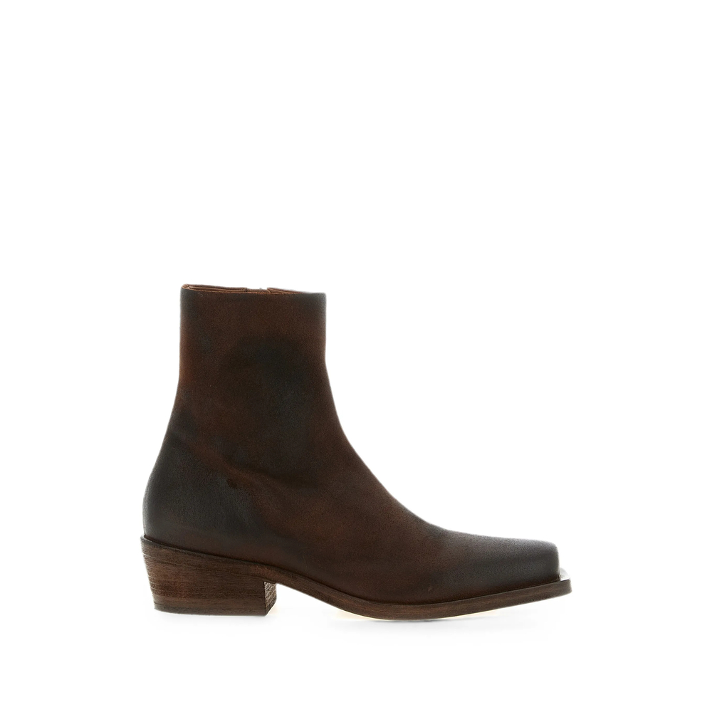 Marsèll Tex Tex Burnished-effect Ankle Boots