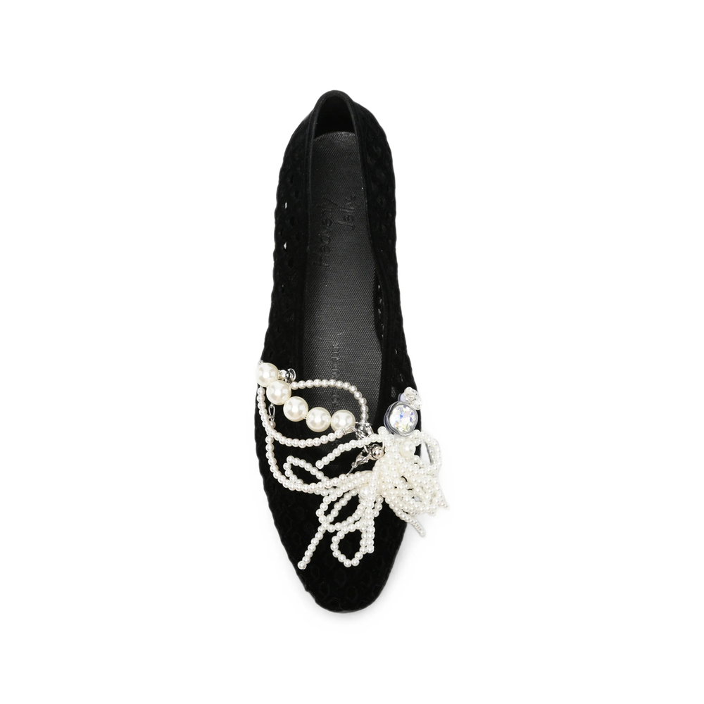 Drift Pearl-Embellished Cut-Out Ballet Flats