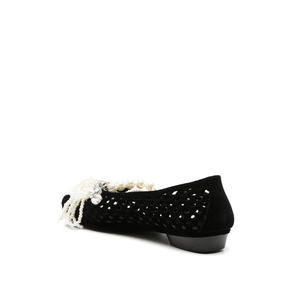 Drift Pearl-Embellished Cut-Out Ballet Flats