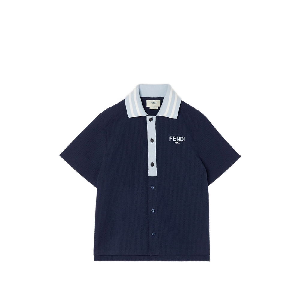 Fendi Logo-embroidered Polo Shirt