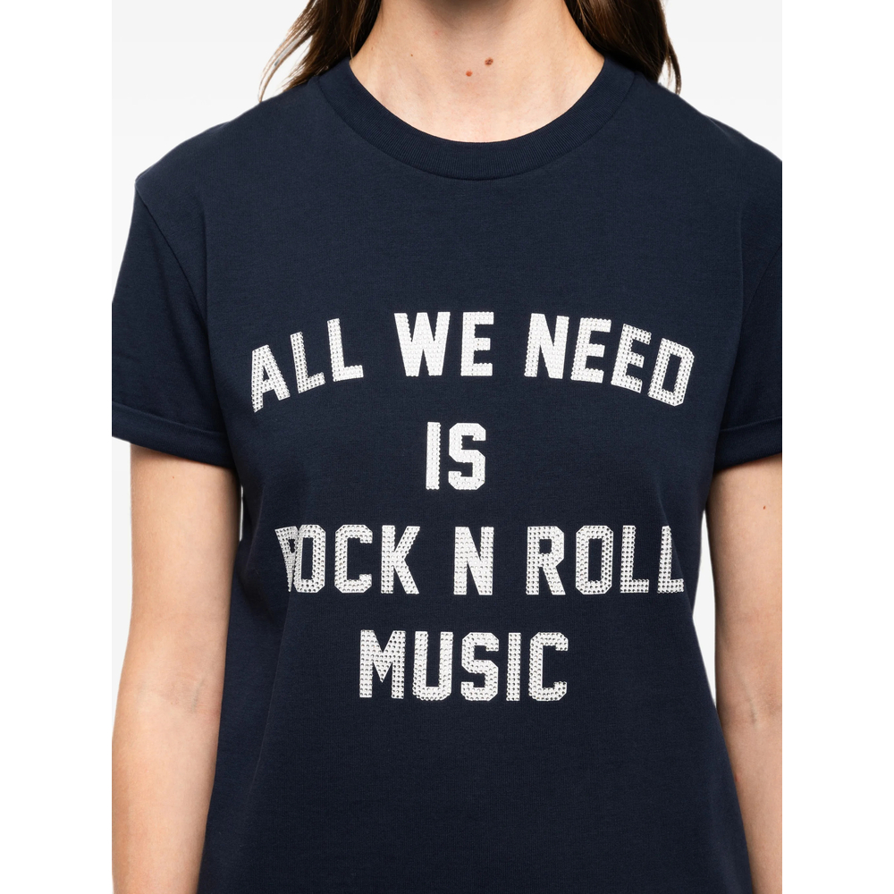 Walk Strass-Embellished Slogan-Print T-Shirt