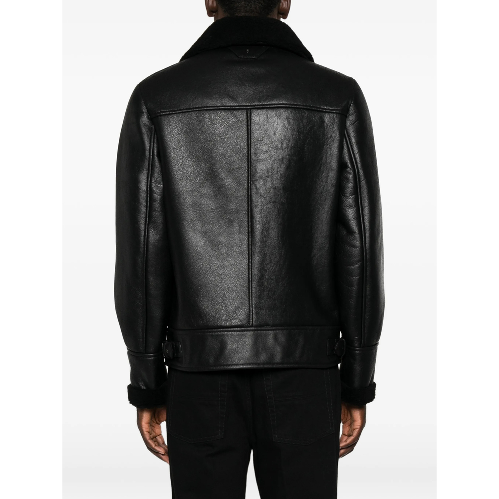Shearling-Collar Jacket