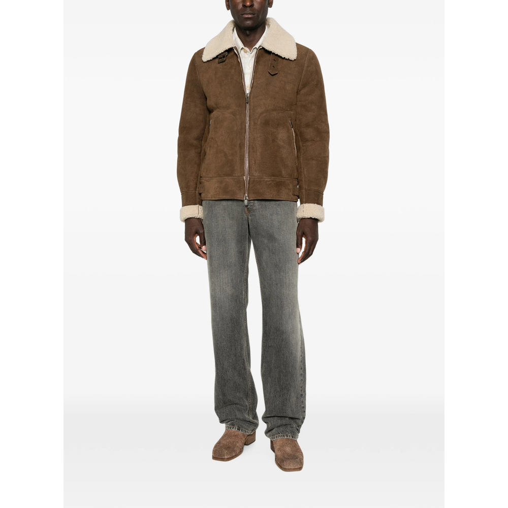 Shearling-Trim Jacket