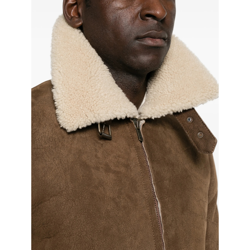 Shearling-Trim Jacket
