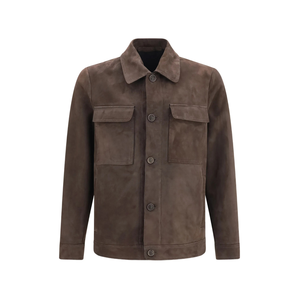 Salvatore Santoro Button-up Suede Jacket