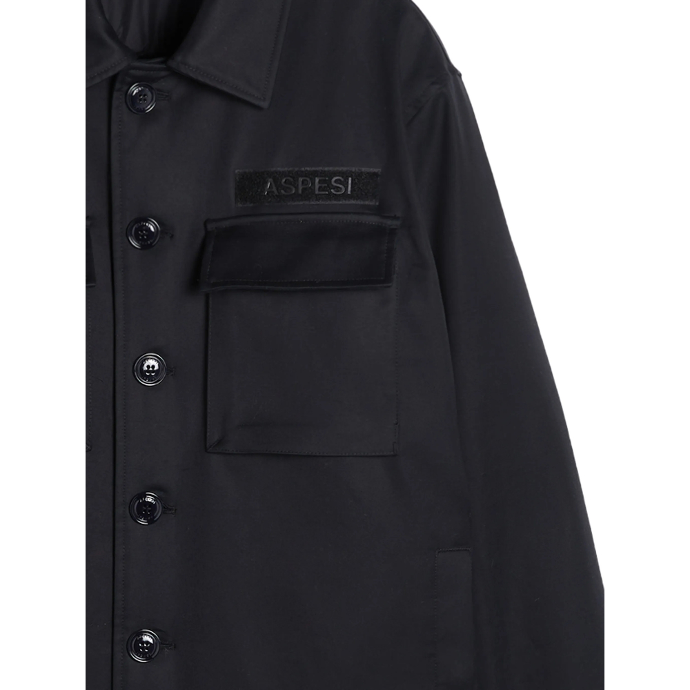 Logo-Patch Button-Up Shirt