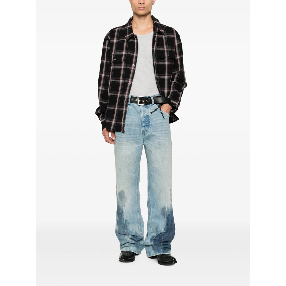 Check-Pattern Cotton Shirt